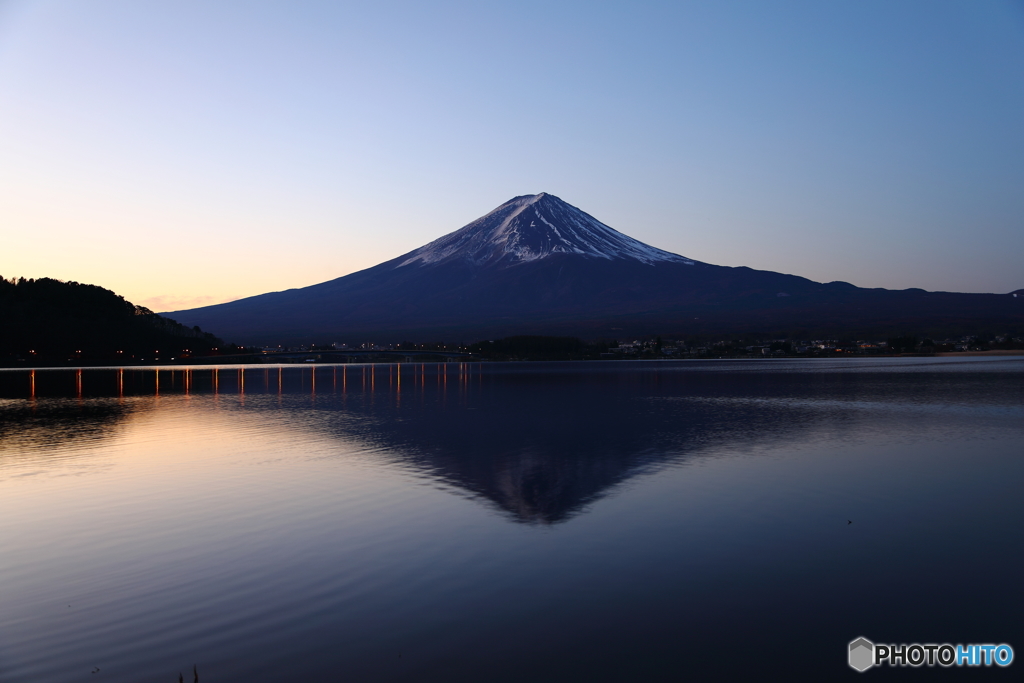 久しぶりの河口湖逆さ
