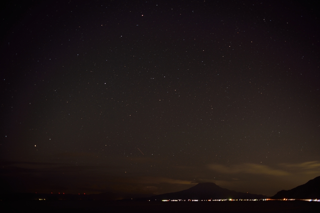 桜島と星たち