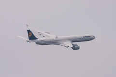 ルフトハンザには曇り空が似合う