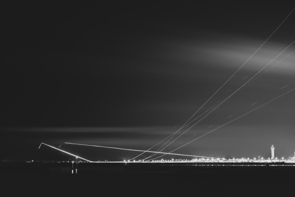 夜のレール