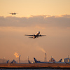 Her flight.