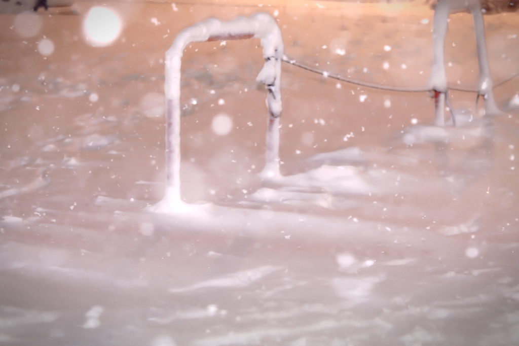 Melty snow.
