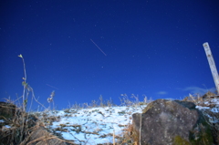 星空と飛行機