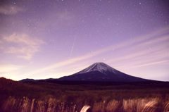 しぶんぎ座流星群と富士山
