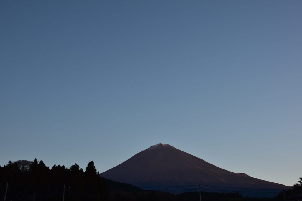 今朝の富士山