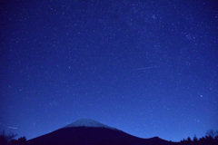 富士山と流れ星①
