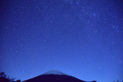 富士山と流れ星②