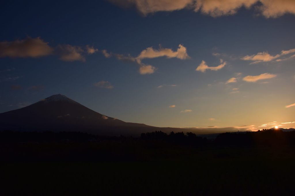 今朝の富士山