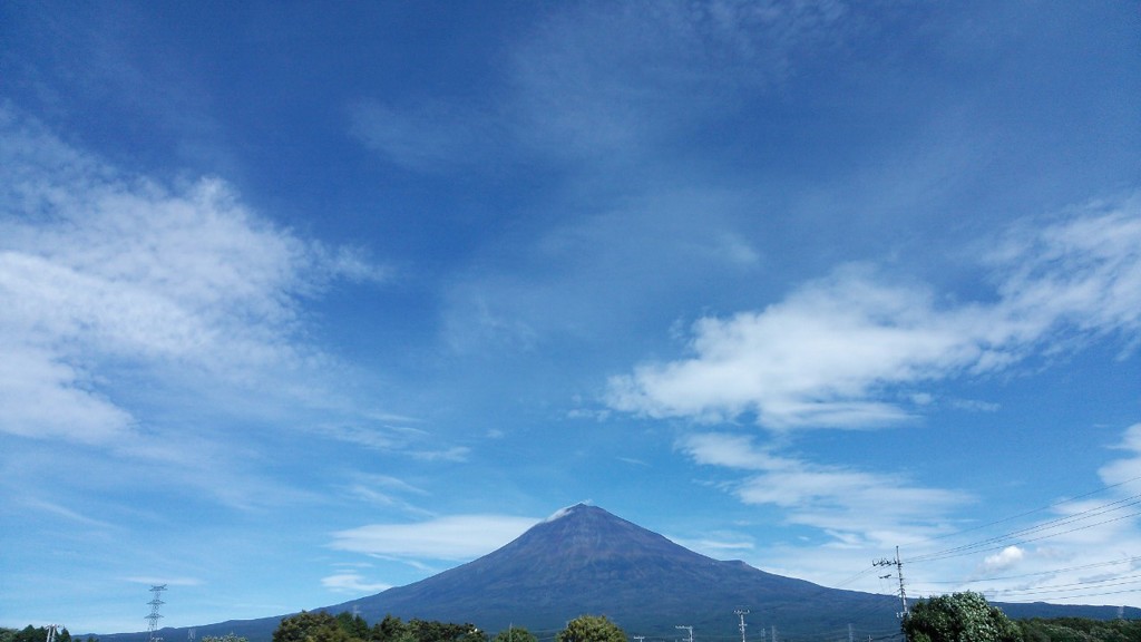 過ぎ去ったあとの富士山