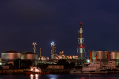 高砂町水門からの夜景