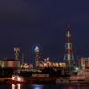 高砂町水門からの夜景