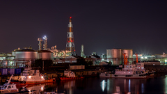 factory night view⑦