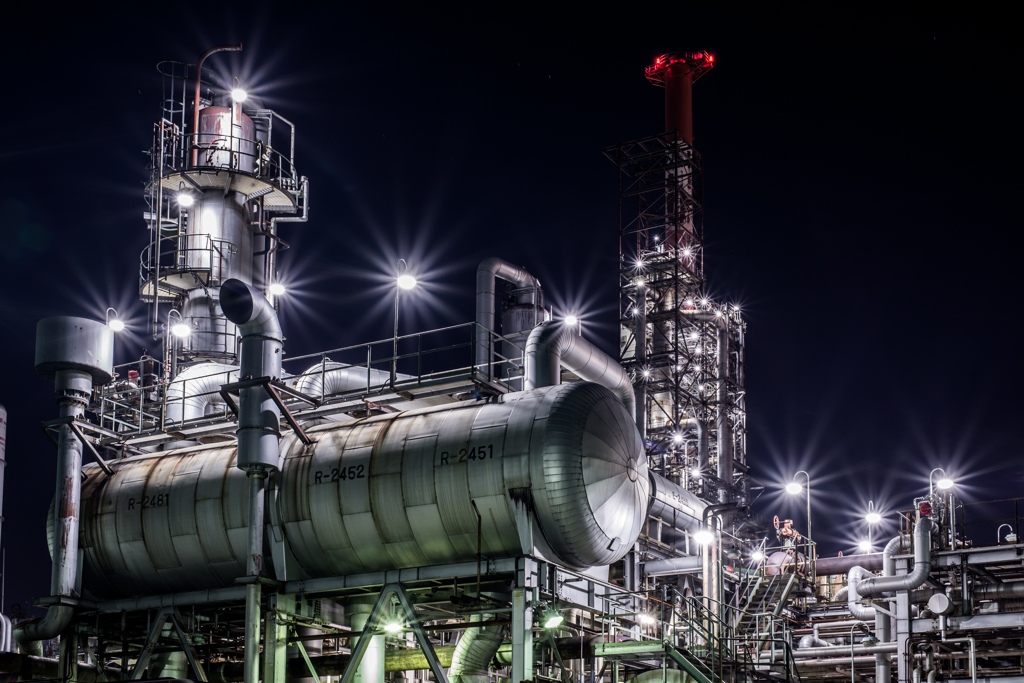 factory night view⑤