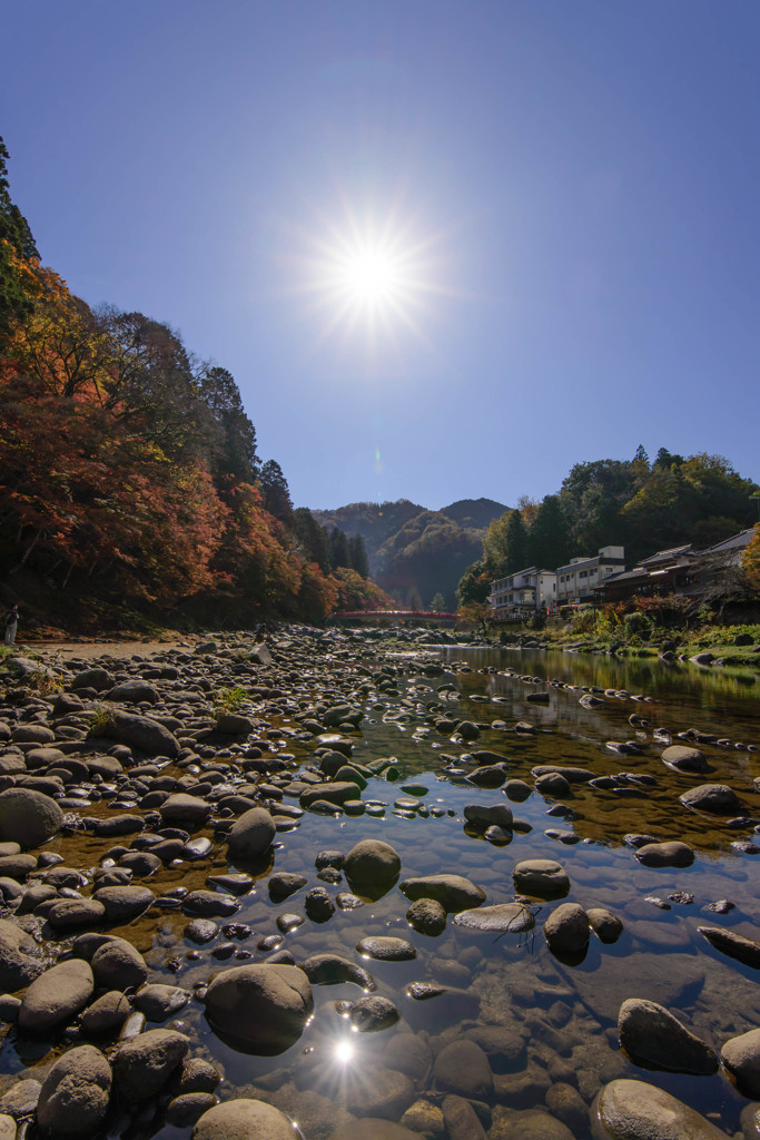 巴川からの風景　～香嵐渓～