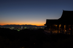 清水寺からの夕景