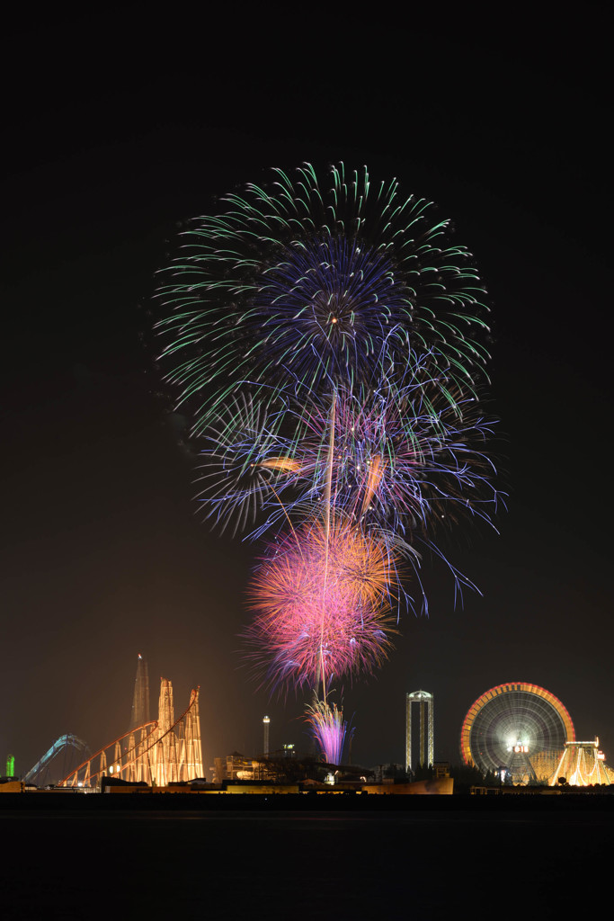 長島温泉花火大競演②