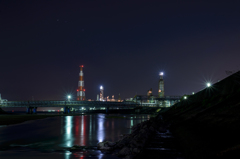 factory night view②