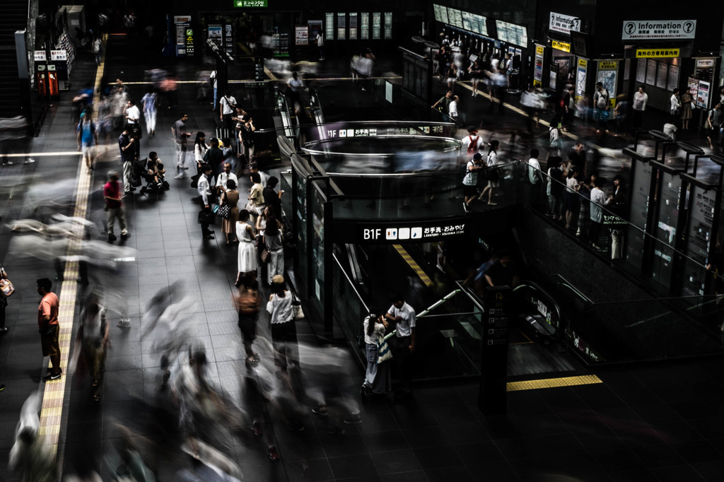 京都駅にて