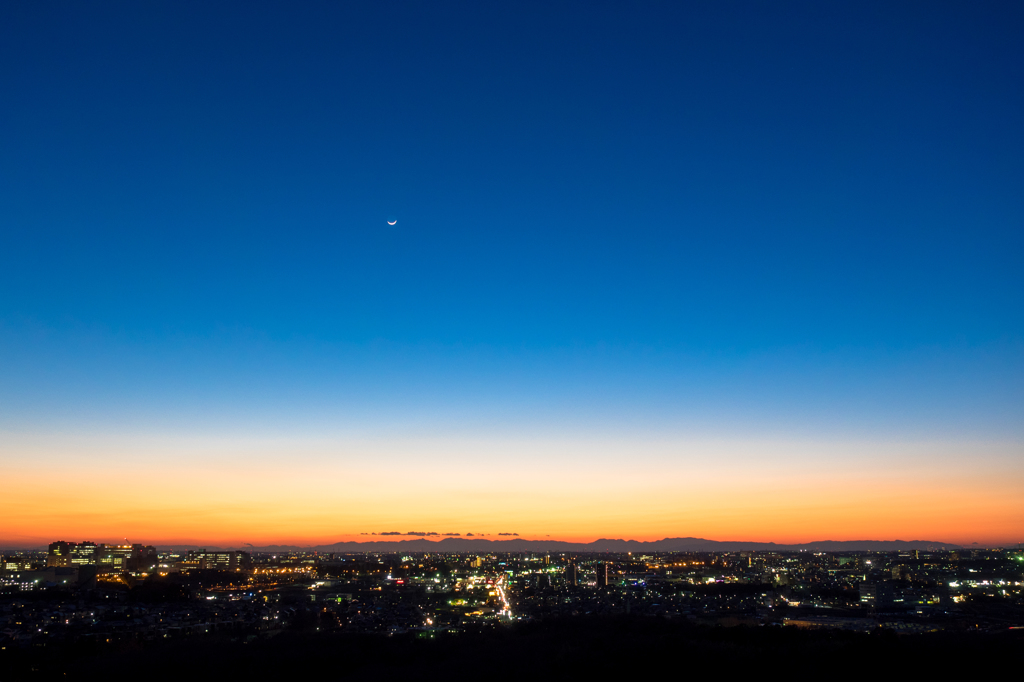 展望台からの夕景