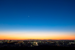 展望台からの夕景