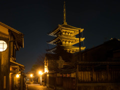 東山の夜