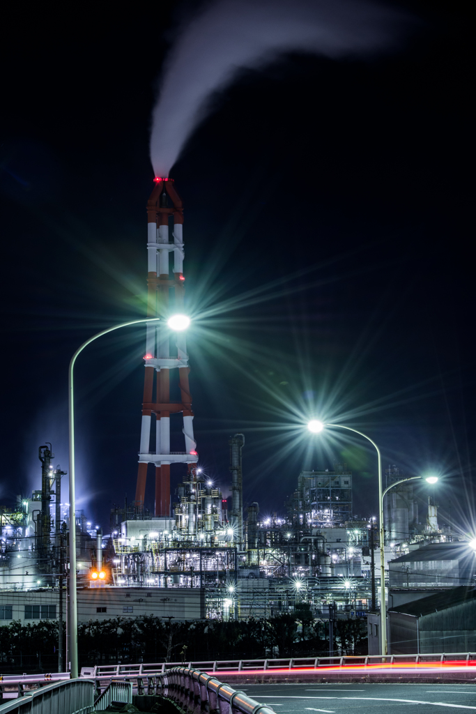 factory chimneys