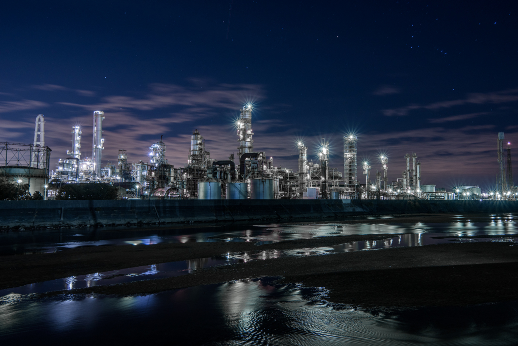 factory night view㉘