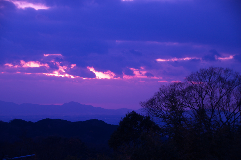 夕暮れ