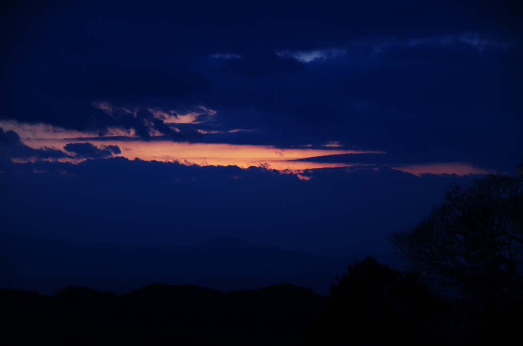 夕暮れ