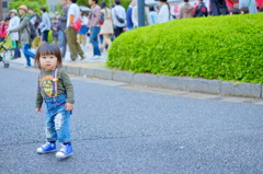 人ごみに流されそうだったので、呼び止めた