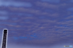 煙突とソラ024 ドラマチックな波状雲