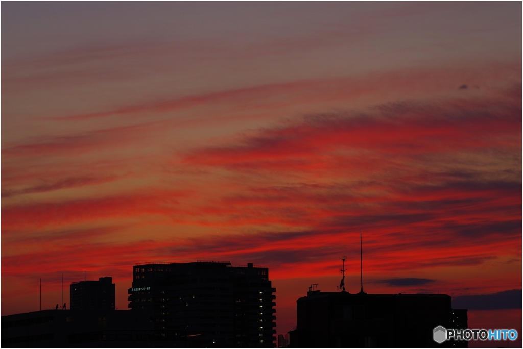 タムキューで夕焼け***