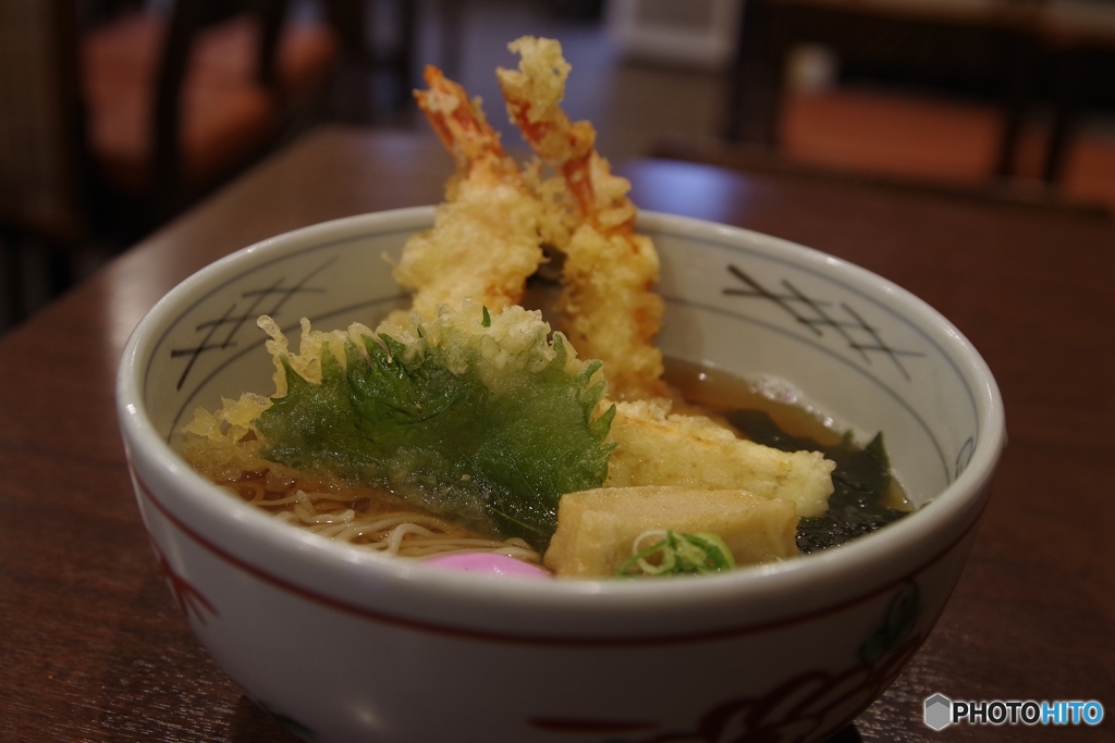 朝日屋さんの天ぷら蕎麦
