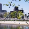 川の砂浜桜ノ宮ビーチ