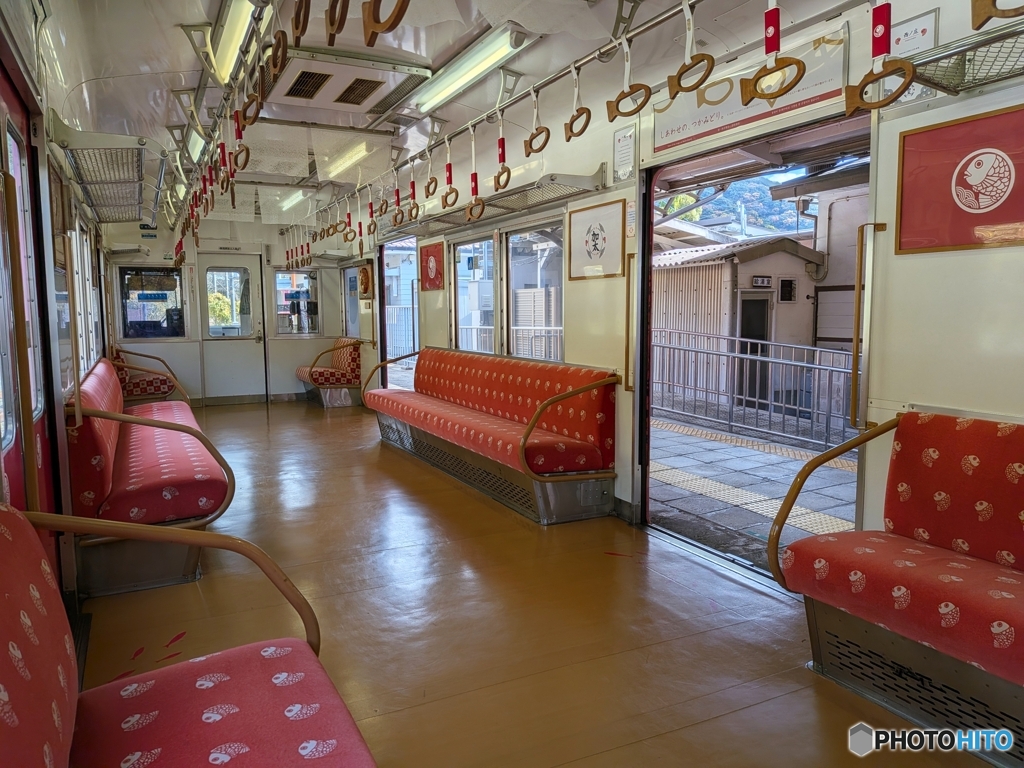 めでたい電車さちの車内