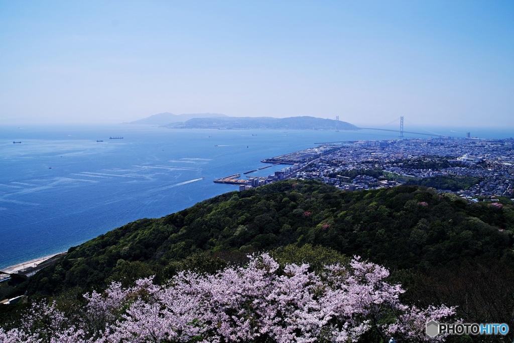 明石海峡大橋まで見えました♪