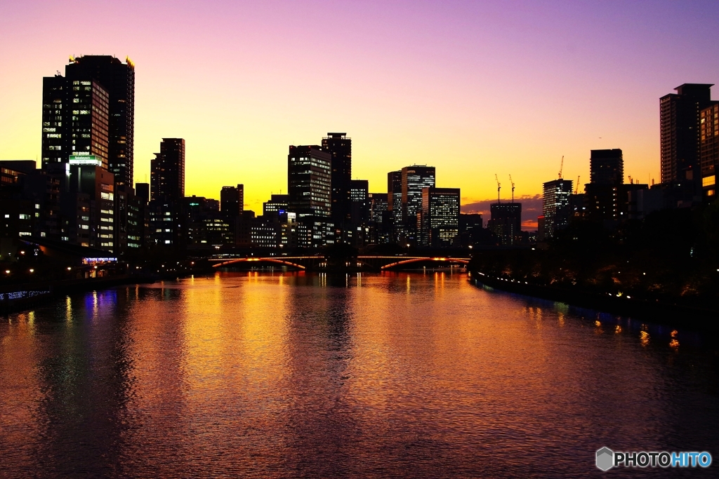 ハロウィンの夕景