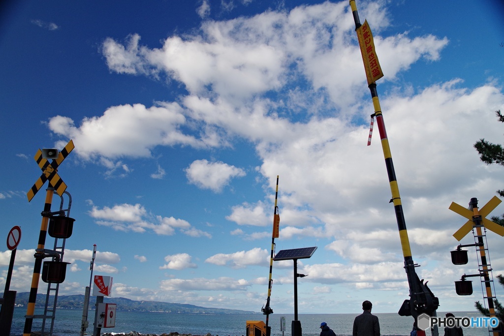 にぎやかな海岸