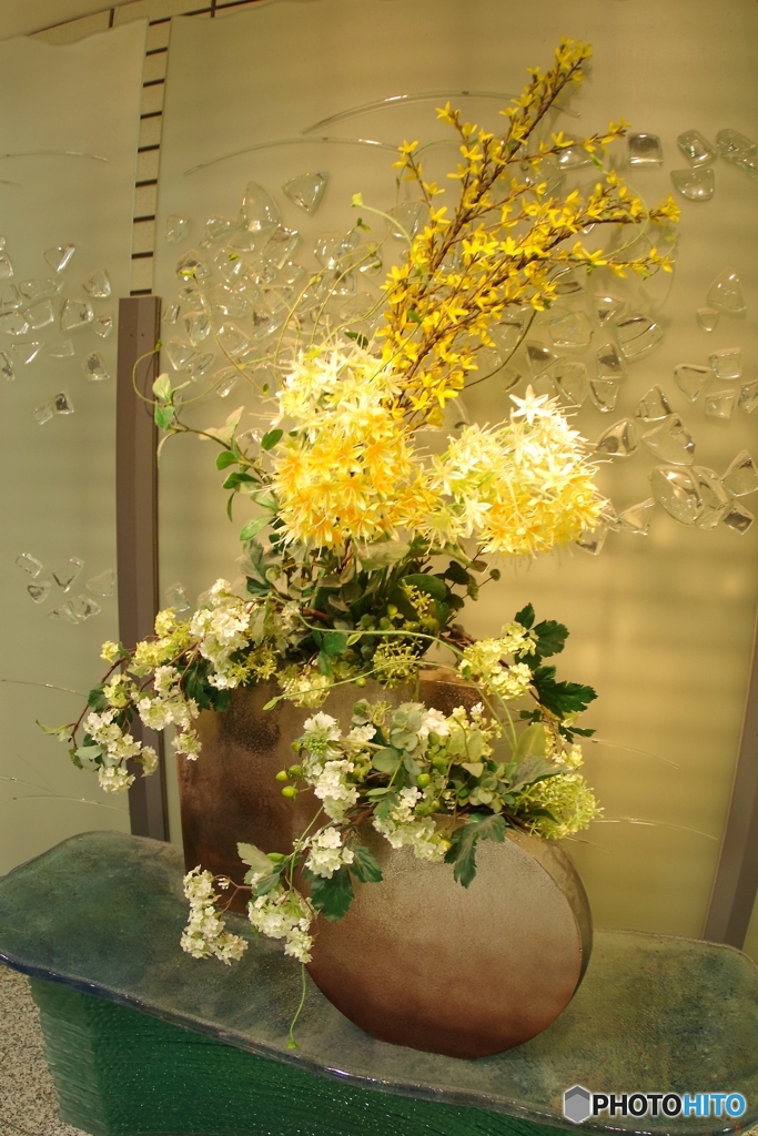 阪急三番街の生け花