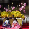 子供たちの手作りお雛さま