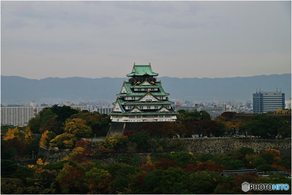 たった今･･･晩秋の大阪城