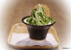 和三盆の抹茶ソフトクリーム♡