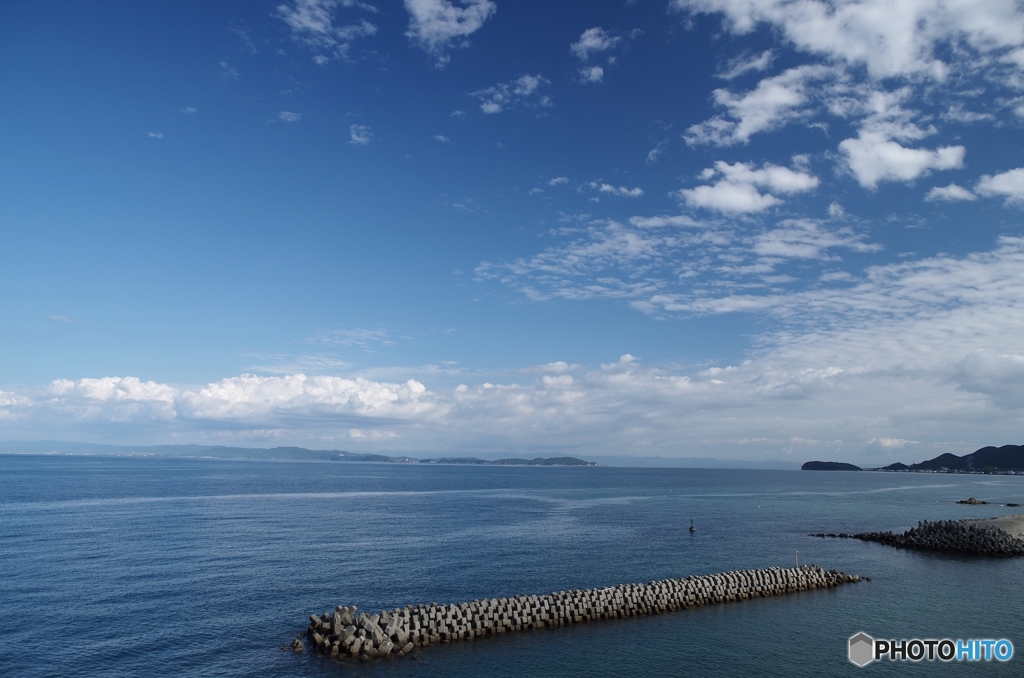 久しぶりの青い海