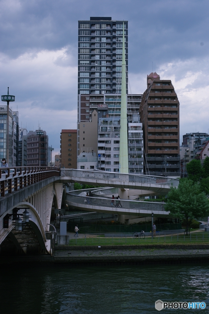 街の情景 のの字な道