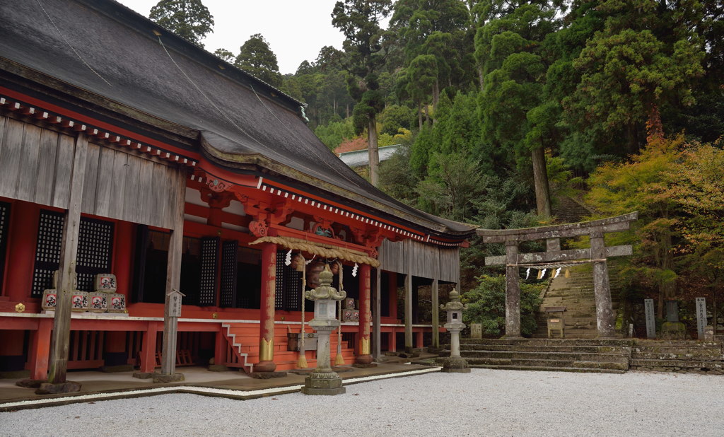 紅葉はまだですか？(英彦山神社)