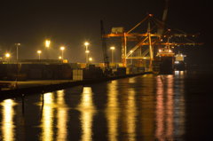 Night view of the wharf