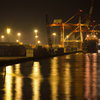 Night view of the wharf