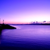河口の夕暮れ