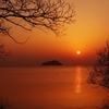 初・琵琶湖の夕景
