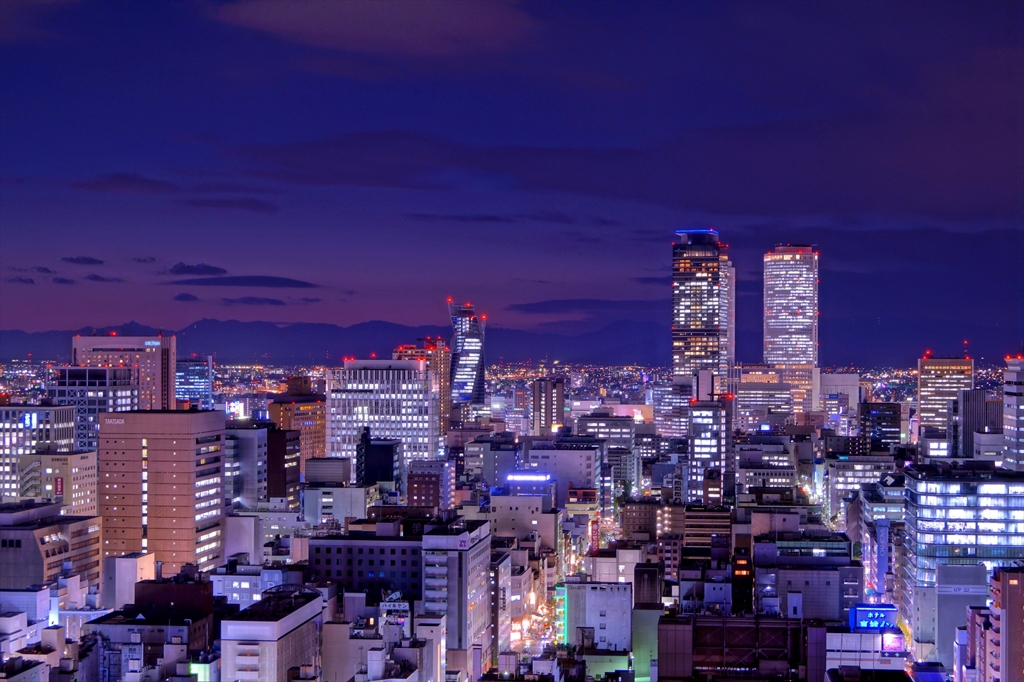 名古屋都心夜景(HDR)